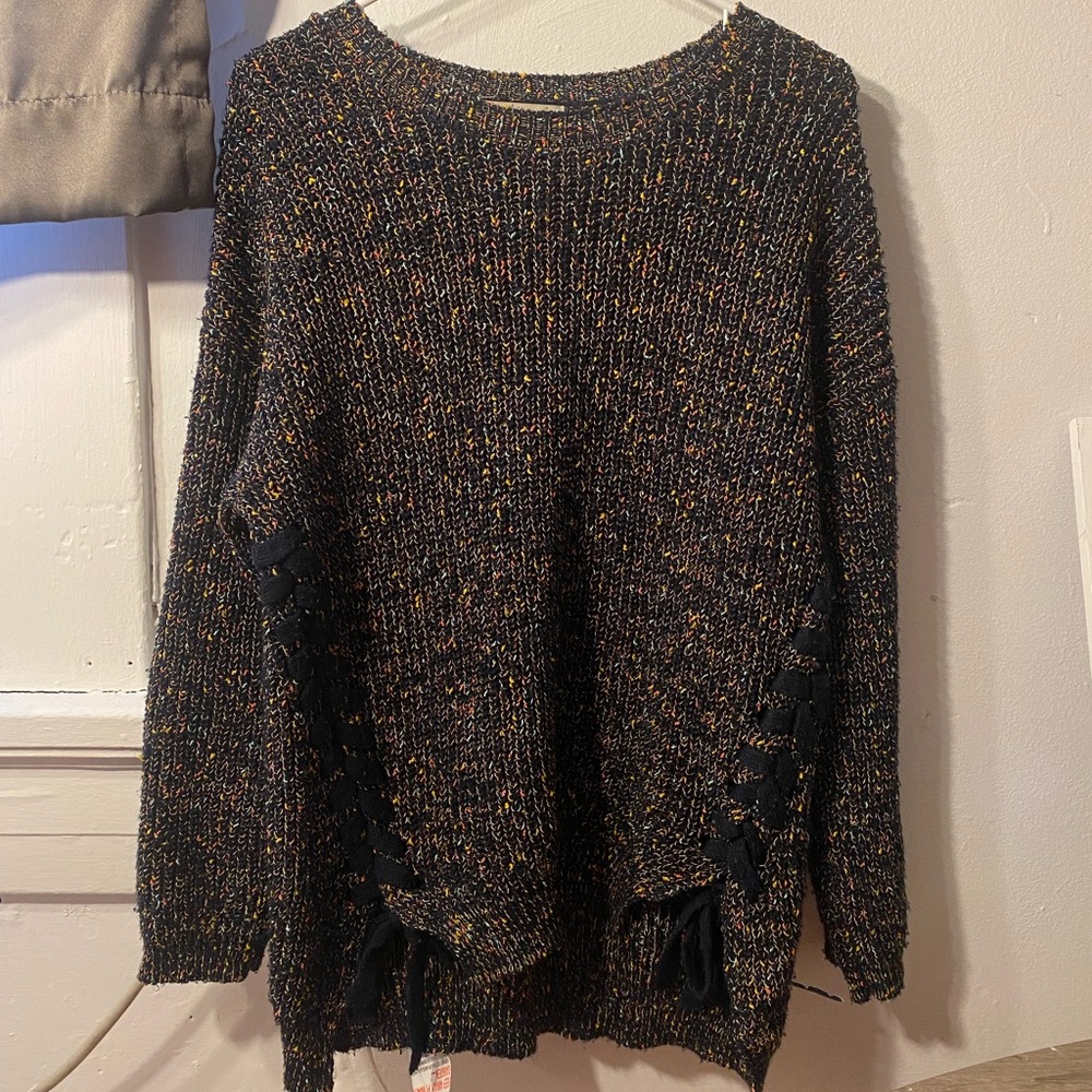 Navy Rainbow Sweater